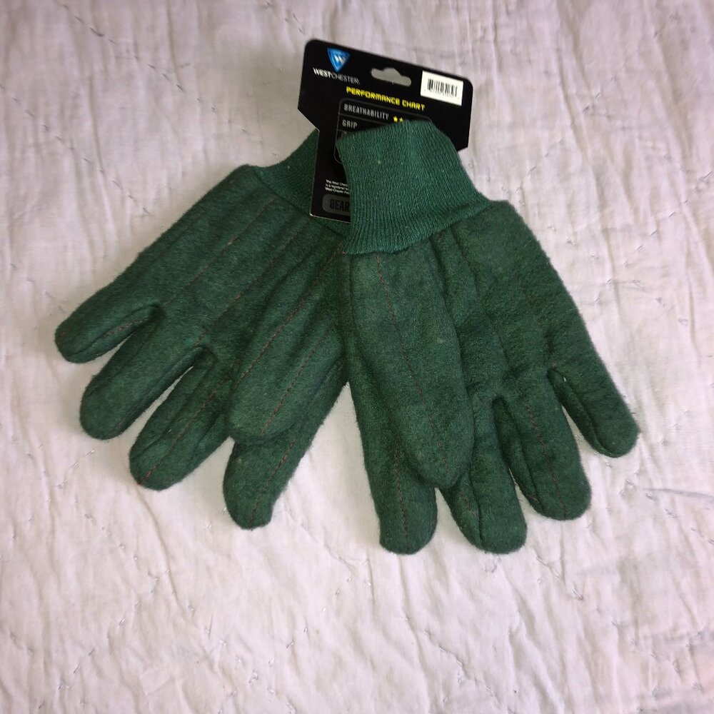 Westchester Gear Green Gloves with tag, Size Large